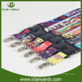 Polyester Material Druck Cymk Hals Lanyard mit Hummer Klaue